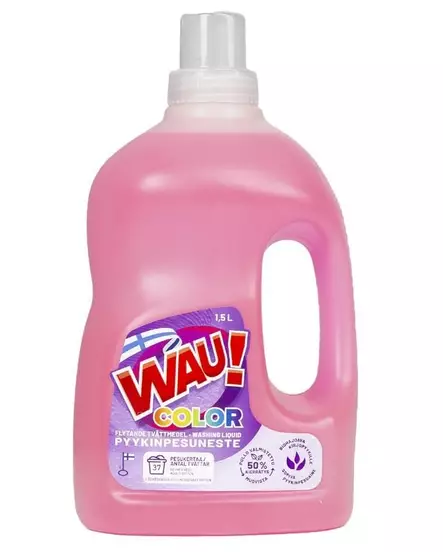Wau pyykinpesuneste Color 1,5L - Pyykkäys - 6419642132118 - 1