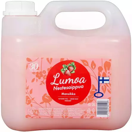 Lumoa nestesaippua mansikka 3L - Kosmetiikka - 6419642360108 - 1