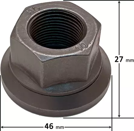 Pyöränmutteri M22x1,5mm h=27mm - Akselisto ja ohjaus - svm0000009318 - 1