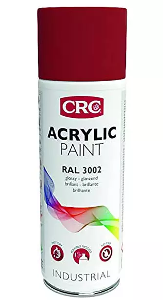 CRC Acrylic Paint 3002 Carmine Red 400ml - Spraymaalit - 5412386006128 - 1