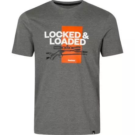 Seeland Loaded t-shirt Grey Melange - Retkeilyasusteet - 5714733651778 - 1