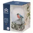 Lumisadepallo Punatulkku 100 mm - Joulukoristeet - 6410416273648 - 2