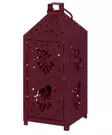 Lyhty Punatulkku viininpunainen 30 cm - Lyhdyt - 6410416594248 - 1
