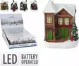 Pieni joulutalo led-valoilla - Joulukoristeet - 8721037057998 - 1