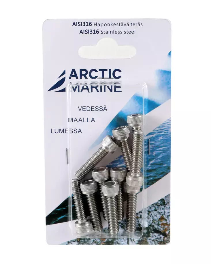 Arctic Marine kuusiokoloruuvi M6 - Pultit ja mutterit, metrinen kierre - 6430075570698 - 1