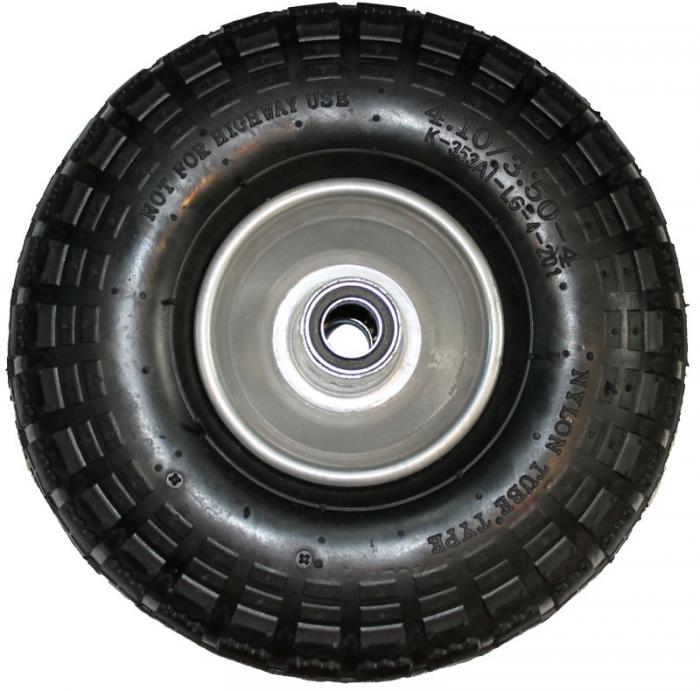 Ilmakumipyörä 10"x3.50-4 - Kärryt, pyörät - 6430013061028 - 2