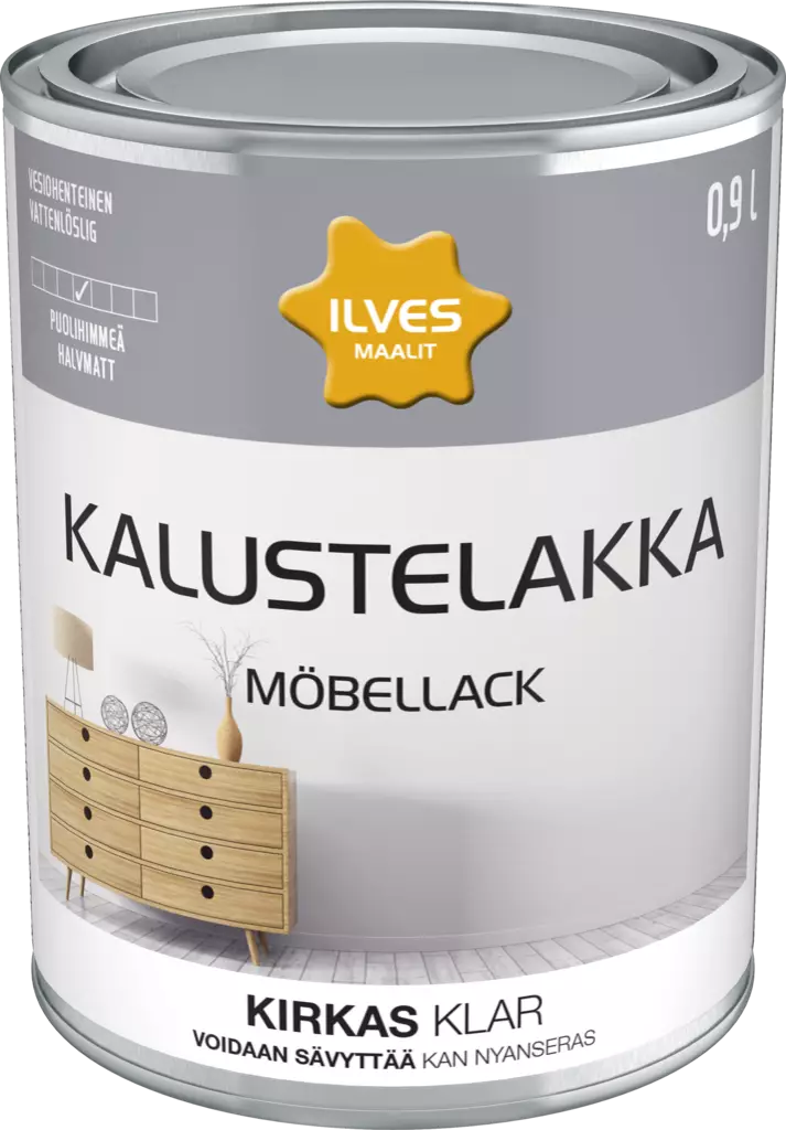 Ilves Kalustelakka Puolihimmeä - Lakat, hartsit - 6430026950708 - 1