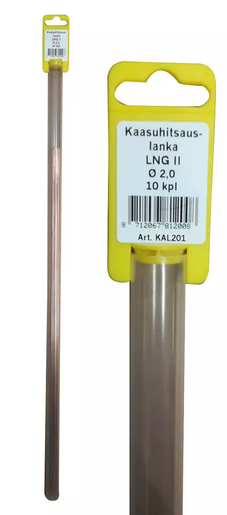 Kaasuhitsauslanka LNG II 2,0mm 10kpl - Hitsauspuikot - 8712067812008 - 1