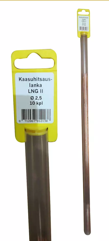Kaasuhitsauslanka LNG II 2,5mm 10kpl - Hitsauspuikot - 8712067812138 - 1