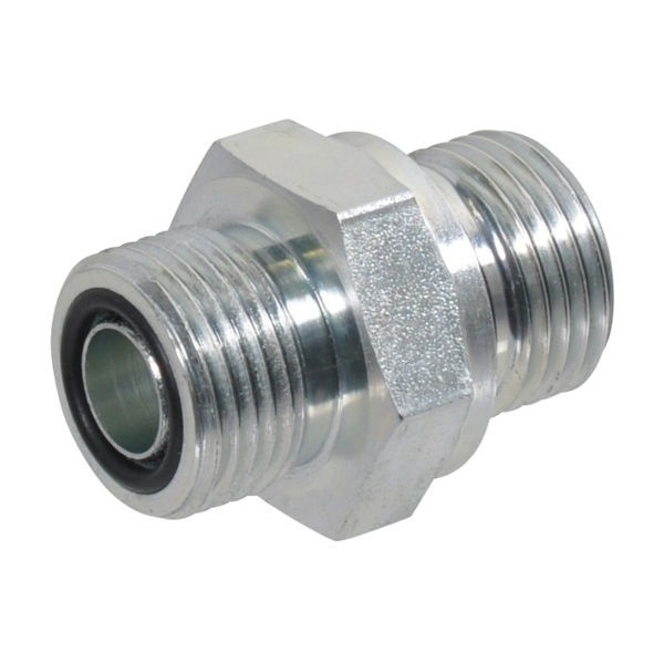 Kaksoisnippa 11/16" ORFS x 3/8" BSP uros/uros - Hydrauliikka - 8719593143668 - 1