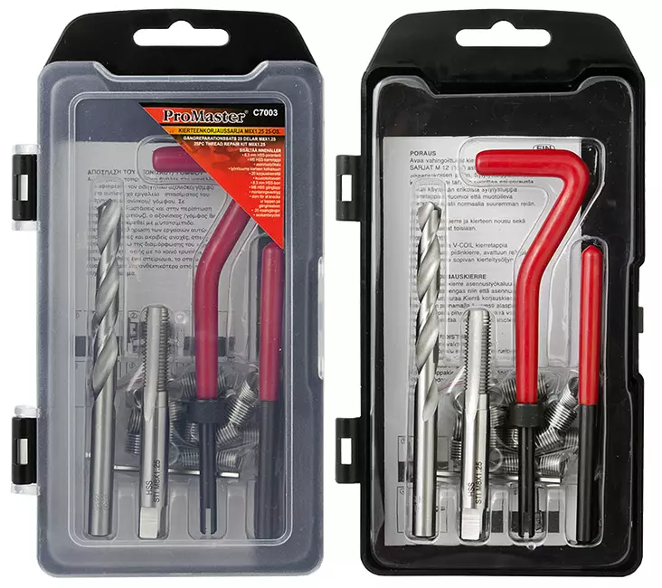 Kierteenkorjaussarja M8 x 1,25 25-os. - Kierretyökalut - 6420286870038 - 1