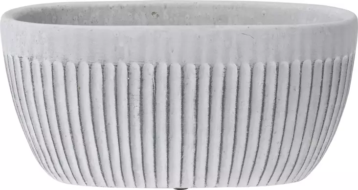 Kukkaruukku valkea 260x120 mm - Ruukut, vaasit, korit - 8720573187558 - 1