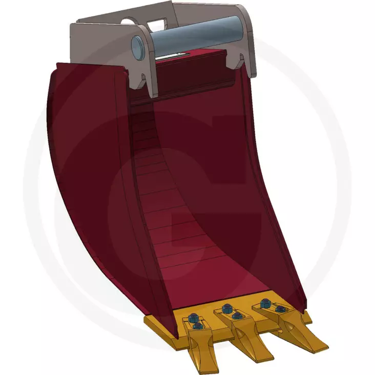 Kuokkakauha kynsillä 1,5-2,6 t kaivinkoneisiin MS03-kiinnikkeellä - Kauhat ja tarvikkeet - gr00000000348 - 1