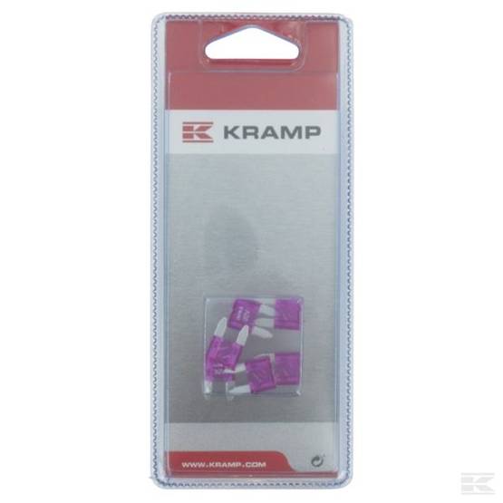 Lattasulake Mini, 3A, violetti, 6 kpl - Sulakkeet - 8716106125258 - 1