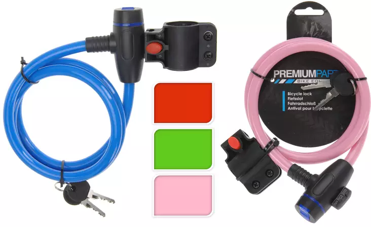 Polkupyörän lukko runkokiinnikkeellä - Pyöräilytarvikkeet - 8718158009388 - 1