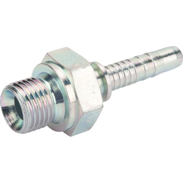 Puristettava liitin DN10 1/2" BSP uros - Hydrauliikka - 8716106441228 - 1