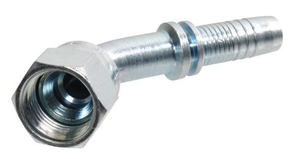 Puristettava liitin DN10 3/4" UNF naaras/uros 45° - Hydrauliikka - 8719593101378 - 1