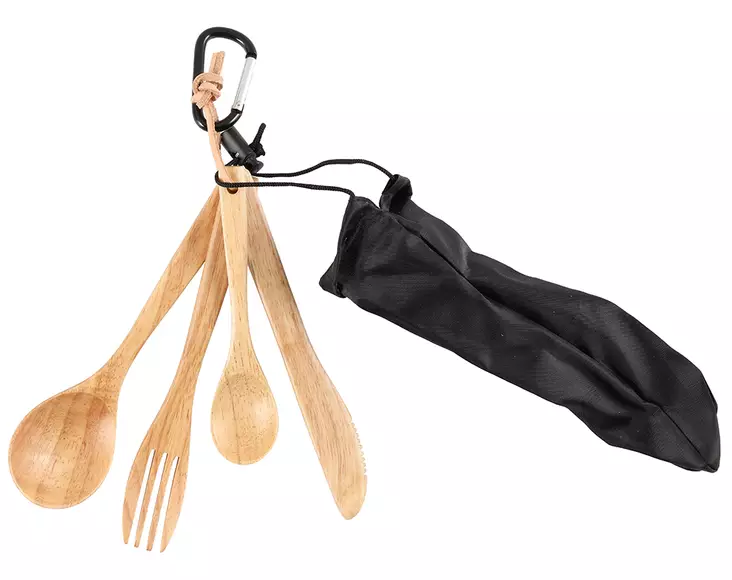 Retkiruokailuvälineet puiset - Retkiruokailu - 6410412865878 - 1