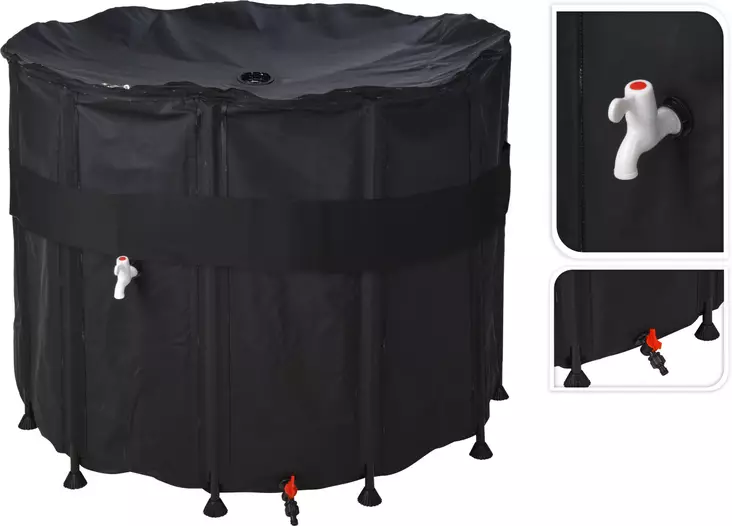 Sadevesisäiliö hanalla 1000 litraa - Kastelukannut, sumupullot - 8721037000208 - 1