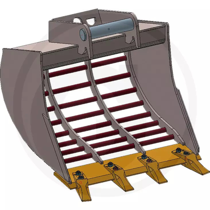 Seulakauha kynsillä 1,5-2,6 t kaivinkoneisiin MS03-kiinnikkeellä - Kauhat ja tarvikkeet - gr00000000358 - 1