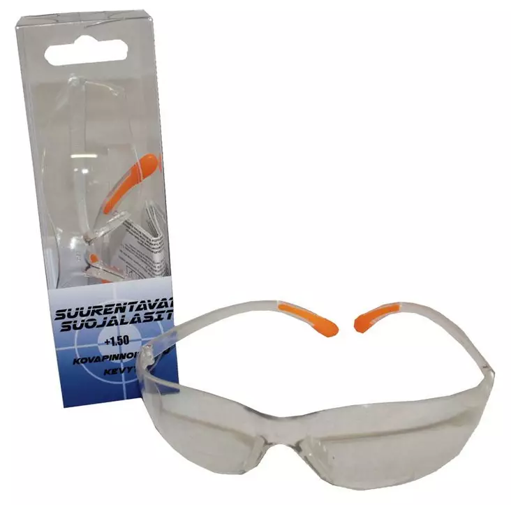 Suurentavat suojalasit +1,5 - Suojalasit - 6430032158068 - 1