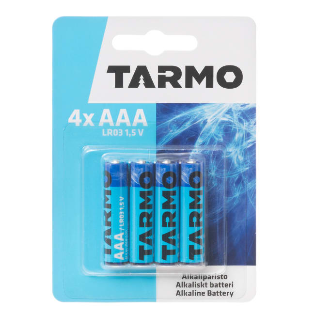 Tarmo AAA-paristo 4 kpl/pkt - Paristot, testerit - 6410413077768 - 1