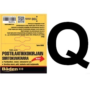 Tarrakirjain Q 100 mm - Postilaatikot ja numerot - 6438152088548 - 1