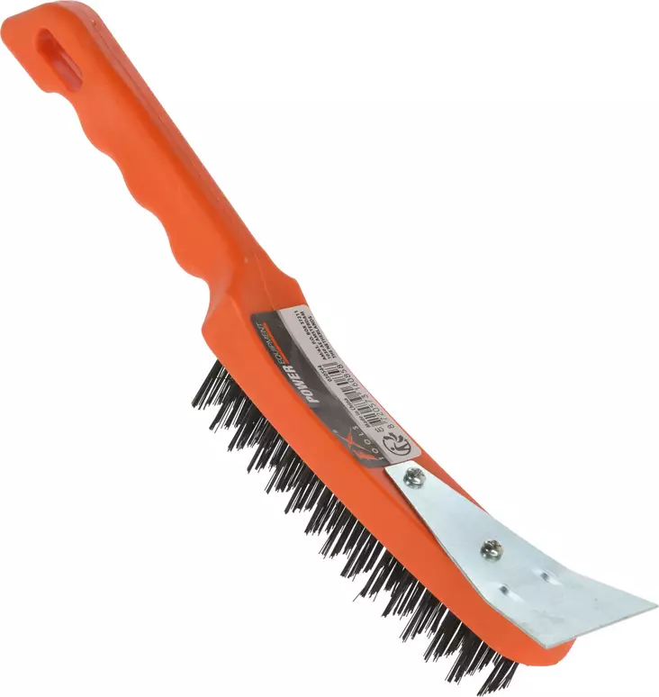 Teräsharja muovikahva oranssi - Hiomatarvikkeet - 8720573160858 - 1