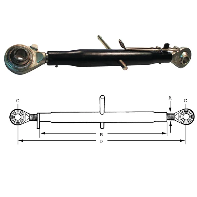 Työntövarsi HD kat. 3-3, 510-730 mm - Veto- ja työntövarret - 8716106069668 - 1