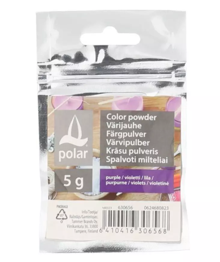 Värijauhe kynttilänvalmistukseen 5 g violetti - Askartelutarvikkeet - 6410416306568 - 1