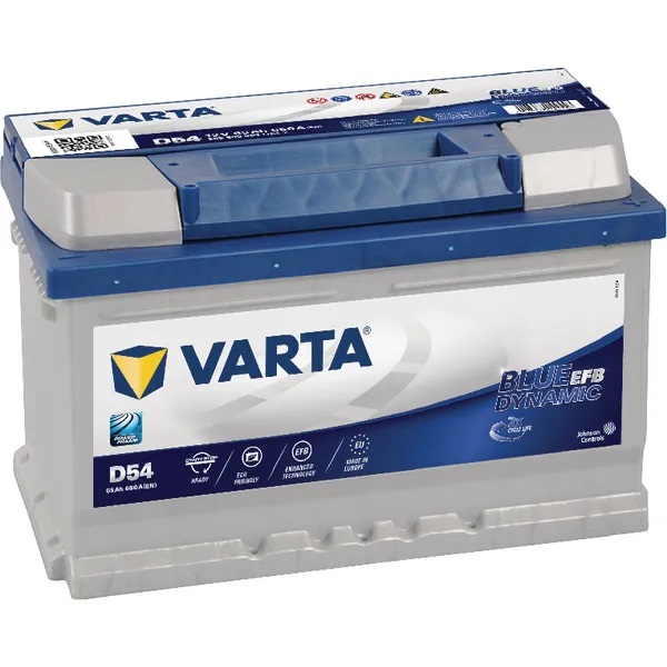 Varta Blue Dynamic EFB 12V 65Ah 650A käynnistysakku - Käynnistysakut - 4016987144558 - 1