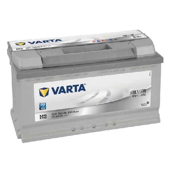 Varta Silver Dynamic 12V 100Ah 830A käynnistysakku - Käynnistysakut - 4016987119808 - 1
