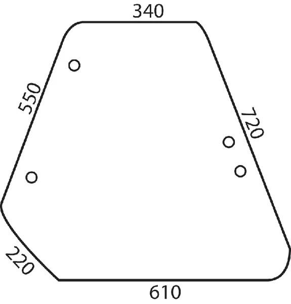 Sivulasi (Fiat 5124412) - Ohjaamon lasit - 3660980006828 - 1
