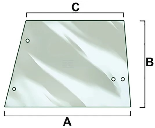 Sivulasi (JD L57977) - Ohjaamon lasit - 5035776897498 - 1
