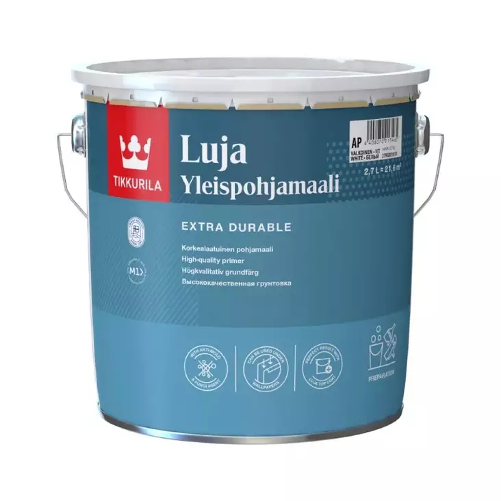 Tikkurila Luja Yleispohjamaali - Sisämaalit - 6408070013458 - 1