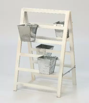 Yrttiteline + 4 kpl sinkkiruukkuja - Taimikasvatus - 7317081875018 - 1