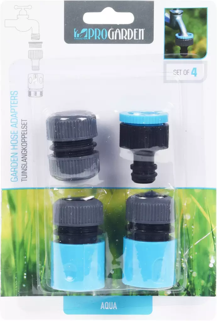 Letkuliitinsetti 4-os. - Letkuliittimet - 8719202438758 - 1