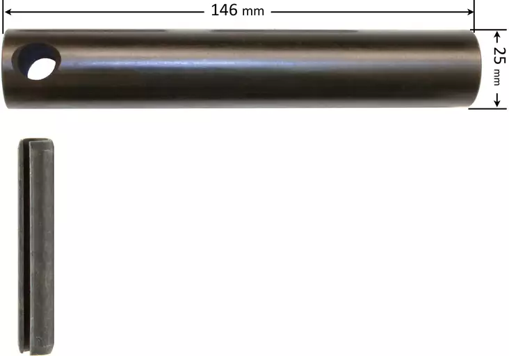 Jousitappi Ø25x146mm w/ spr.pin Ø8mm - Jarrut - svm0000009168 - 1