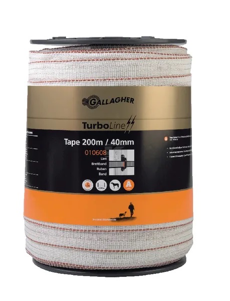 Aitanauha TurboStar 40 mm 200 m valkea - Aitanauhat ja -langat - 8713235010608 - 1