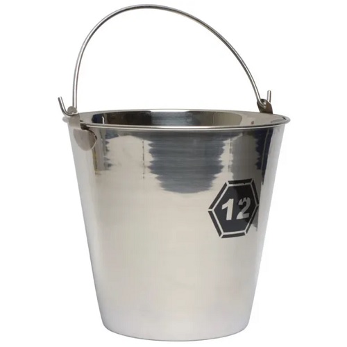 Ämpäri ruostumaton teräs 12 litraa - Rehukaukalot - 5700030270378 - 1