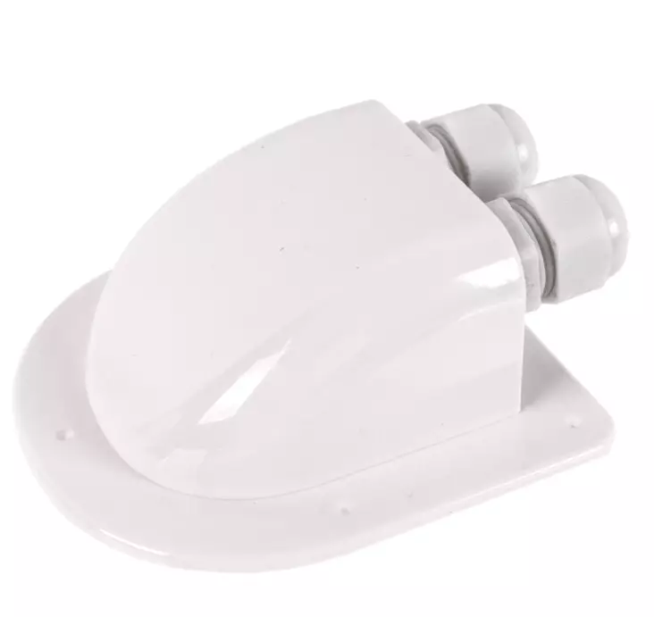 Arctic Marine Läpivientikotelo kahdelle johdolle valkoinen - Muut veneilytuotteet - 6418536032718 - 1