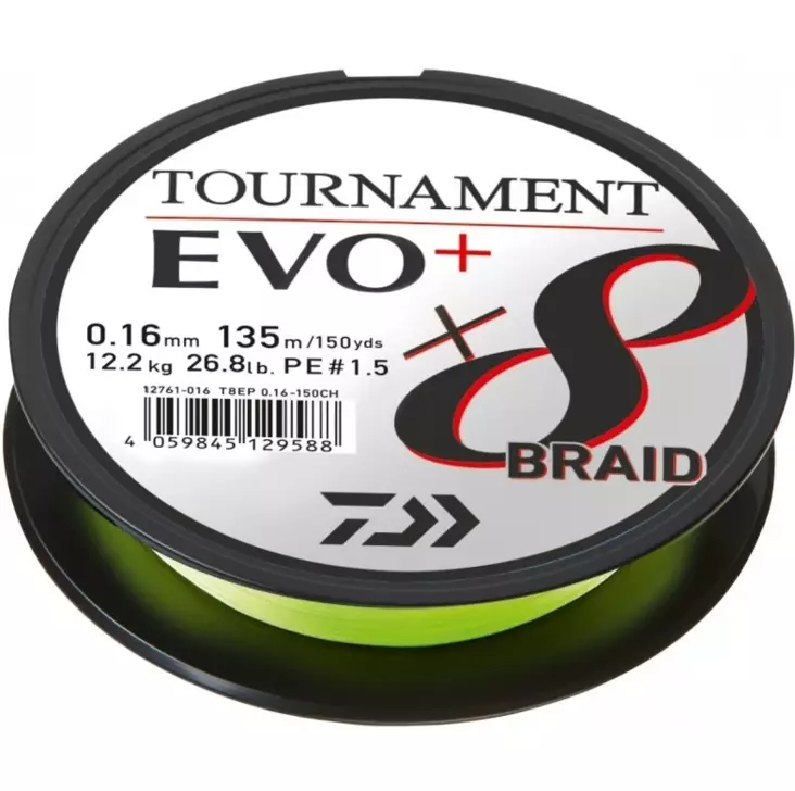 Daiwa Tournament EVO+ Chartreuse 135m - Siimat - 4059845129588 - 1