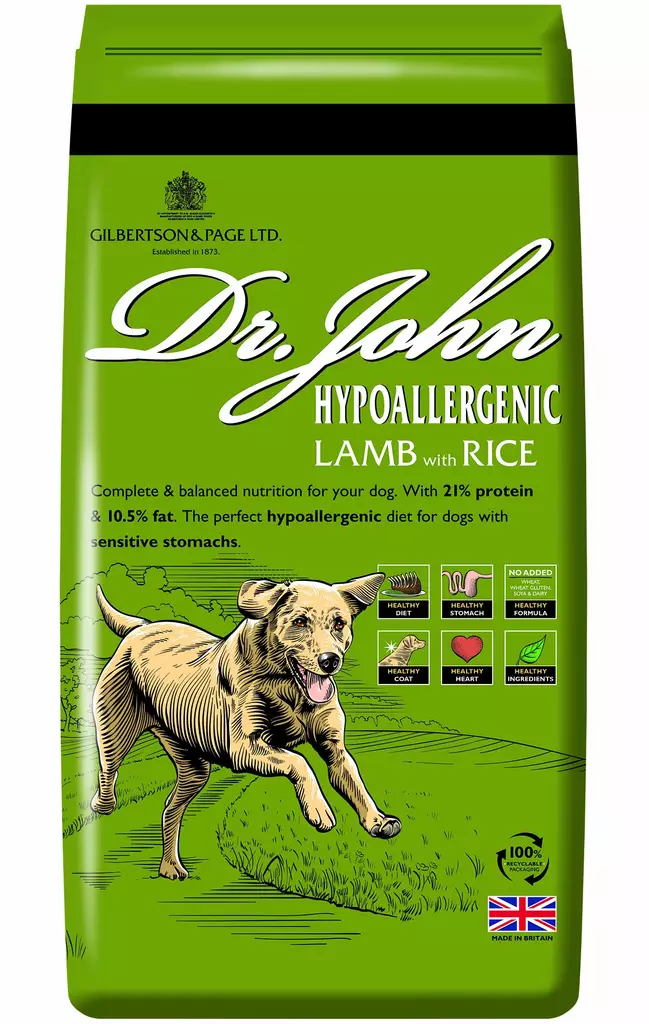 Dr John Hypoallergenic Lamb & Rice 12,5 kg - Koiranruoka - 5012113002838 - 1
