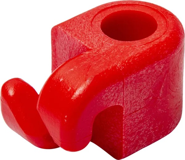 Eristin harjateräspylväälle, 12 mm, 100 kpl/pss - Eristimet - 5700030012558 - 1