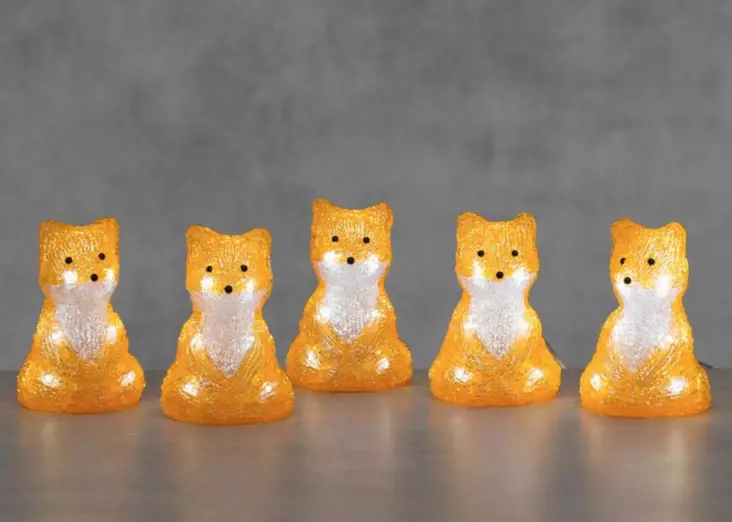 Finnlumor Kettu poikue 5 osainen - Tunnelmavalot - 6410416277868 - 1