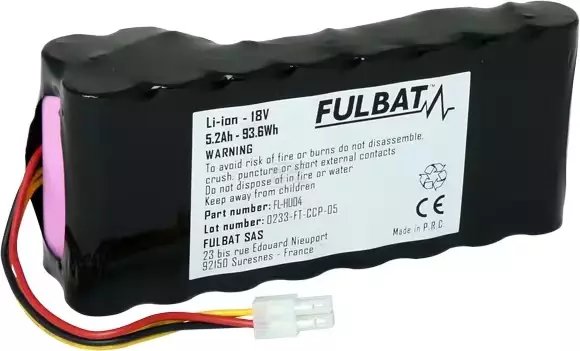 Fulbat FL-HU04 18 V 5,2 Ah akku robottiruohonleikkuriin - Robottiruohonleikkurin varaosat - FB560618 - 1