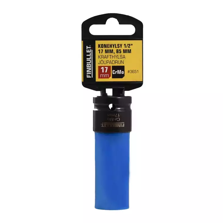 Konehylsy 1/2" 17mm 85 mm Cr-Mo Blue - Hylsyt ja -sarjat - 6438152036518 - 1