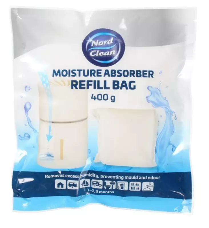Kosteudenpoistajan täyttöpussi 400g - Caravan-tuotteet - 6410416428468 - 1