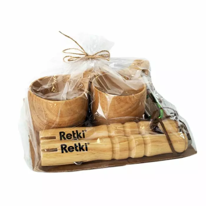 Retki Lahjapakkaus 2 kuksaa + 2 makkaratikkua - Retkiruokailu - 6418536012178 - 1