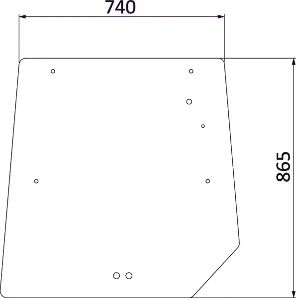 Takalasi, ylempi (MF 3902141M1) - Ohjaamon lasit - 8716106434558 - 1